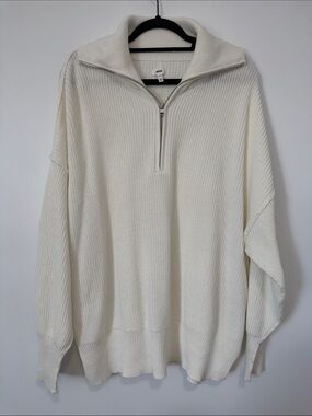 Aerie  Beyond Quarter Zip Sweater medium